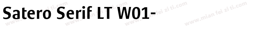 Satero Serif LT W01字体转换